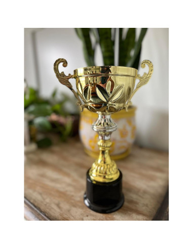 Trofeo Copa Dorada Personalizable Griffco 33 cm Metal Real
