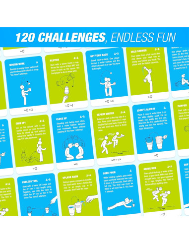 Juego de Jardín al Aire Libre Sweetips - 120 Desafíos para Todas las Edades