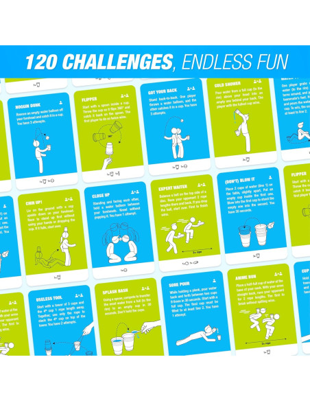 Juego de Jardín al Aire Libre Sweetips - 120 Desafíos para Todas las Edades Juego de Jardín al Aire Libre Sweetips - 120 Desafíos para Todas las Edades