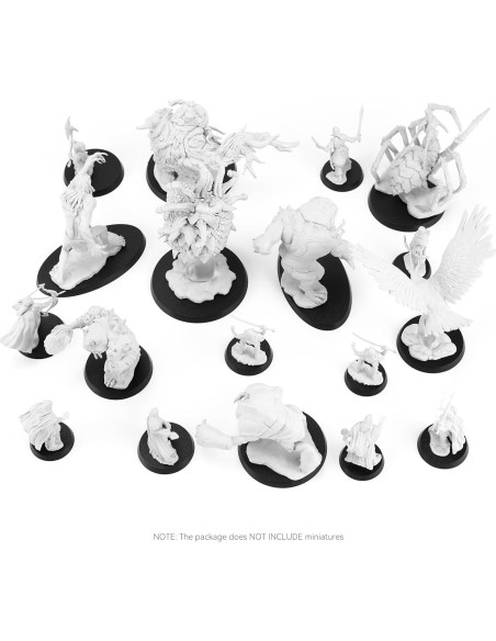 100PCS Bases Miniatura Negras FIGURESLAB 7 Tamaños para Juegos 100PCS Bases Miniatura Negras FIGURESLAB 7 Tamaños para Juegos