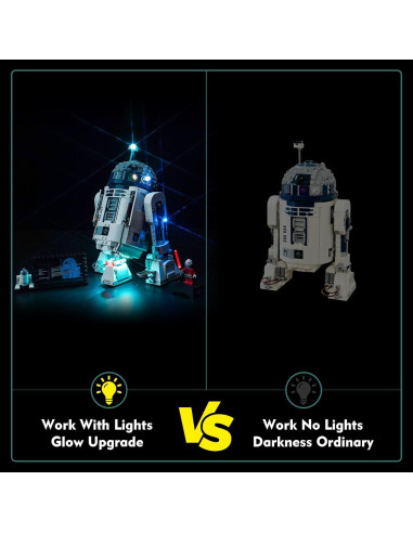 Kit de Luz LED VONADO para LEGO R2-D2 75379 - Solo Luz