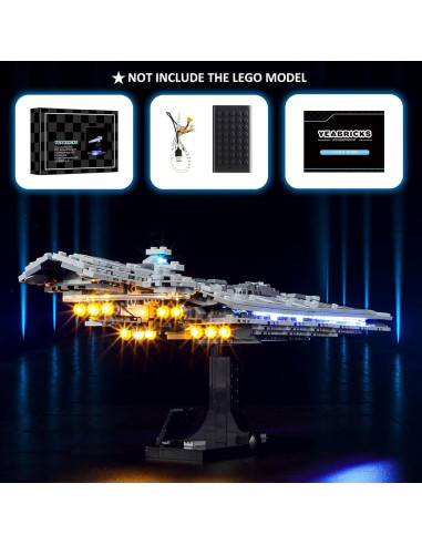 Kit de Luz LED YEABRICKS para Lego 75356 Destructor Estelar