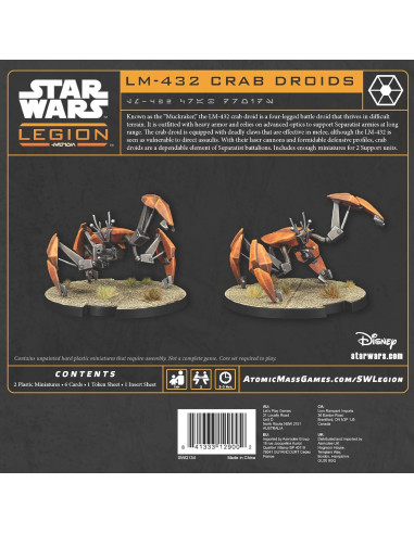 Expansión de Unidad Droides Cangrejo LM-432 - Star Wars Legion