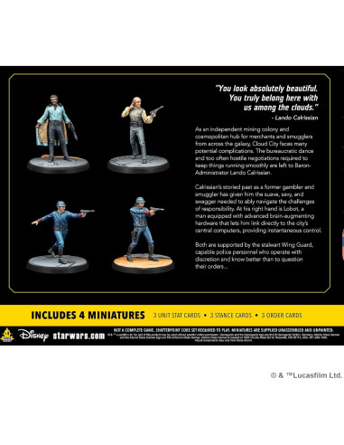 Juego de Miniaturas Star Wars Shatterpoint Lando Calrissian