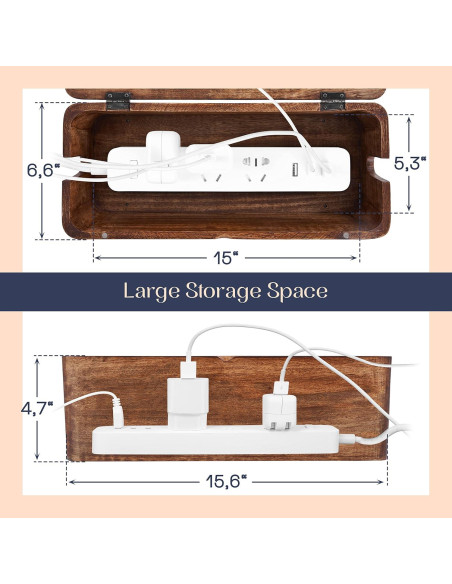 Caja Organizadora de Cables Luxe Designs LEGAZO 39.6x16.8cm Caja Organizadora de Cables Luxe Designs LEGAZO 39.6x16.8cm