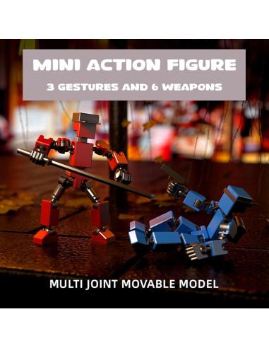 Juego de 4 Figuras de Acción T13 - Anime Robot Articuladas