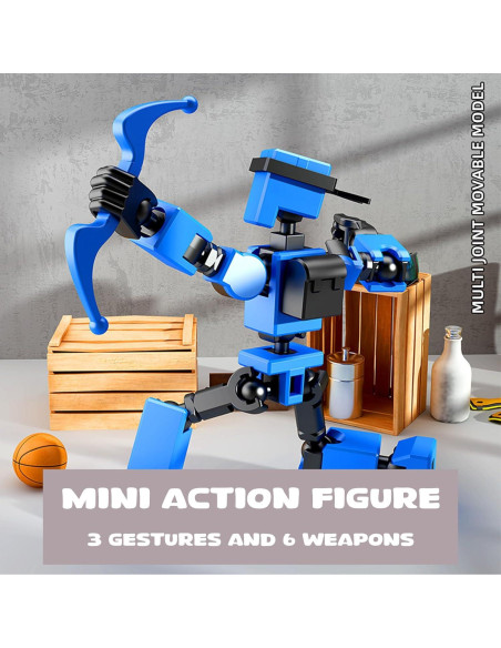 Juego de 4 Figuras de Acción T13 - Anime Robot Articuladas Juego de 4 Figuras de Acción T13 - Anime Robot Articuladas