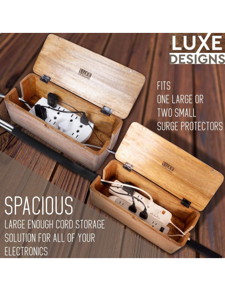Caja Organizadora de Cables Luxe Designs LEGAZO 39.6x16.8cm Caja Organizadora de Cables Luxe Designs LEGAZO 39.6x16.8cm