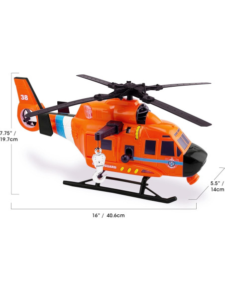 Helicóptero de Rescate Motorizado Mighty Fleet 39.37 cm Helicóptero de Rescate Motorizado Mighty Fleet 39.37 cm