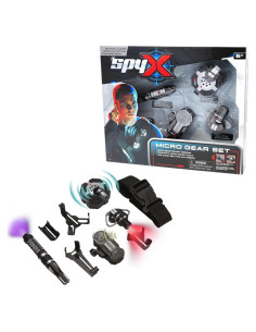 SpyX Conjunto de Micro Equipos de Espía - Kit 4 Juguetes para Niños