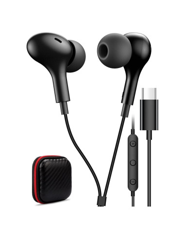 Auriculares USB C TITACUTE In-Ear con Micrófono y Control
