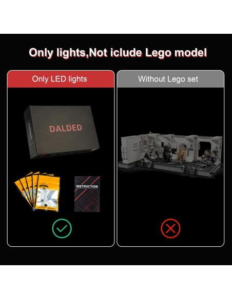 Kit de Iluminación LED DALDED para Lego Star Wars 75387 Kit de Iluminación LED DALDED para Lego Star Wars 75387