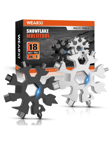 Multiherramienta Copo de Nieve 18 en 1 WEARXI - Acero Inoxidable