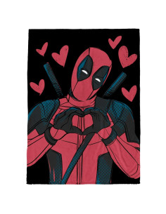 Manta de Peluche Jay Franco Deadpool 127x178 cm Negra