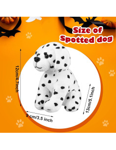 6 Perros de Peluche Dálmatas Jiuguva 14.5 cm para Fiestas 2