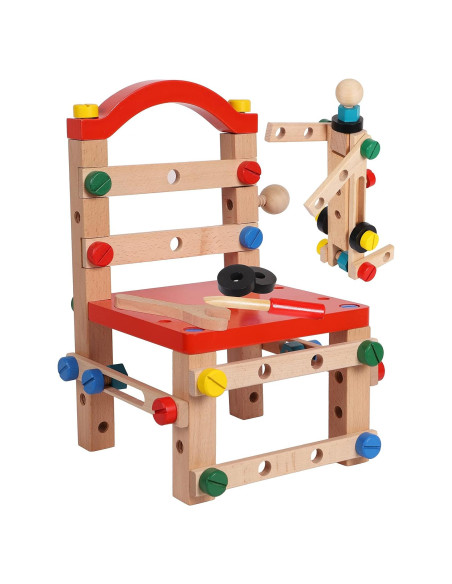 Kit de Construcción de Madera TOWO - 54 Piezas Tuercas y Tornillos Kit de Construcción de Madera TOWO - 54 Piezas Tuercas y Tornillos