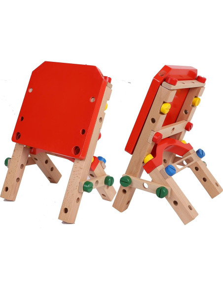 Kit de Construcción de Madera TOWO - 54 Piezas Tuercas y Tornillos Kit de Construcción de Madera TOWO - 54 Piezas Tuercas y Tornillos