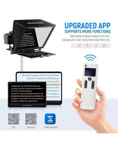 Teleprompter NEEWER X14 con control remoto y APP