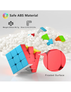 Juego de Cubos Rápidos Vdealen 3x3x3 - Paquete de 6 Sin Etiquetas 2