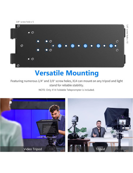 Teleprompter NEEWER X14 con control remoto y APP Teleprompter NEEWER X14 con control remoto y APP