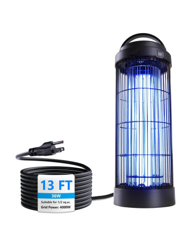 Zapper de Insectos Coospider-Repta 36W para 1/2 Acre con Cable 3.96m