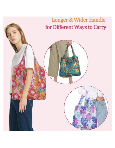 Paquete de 10 Bolsas de Compras Reutilizables SZUAH 18 kg