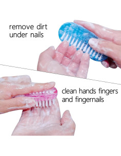 Cepillo de Uñas 4 PCS Xingjinmin Doble Cara Suave y Dura 2