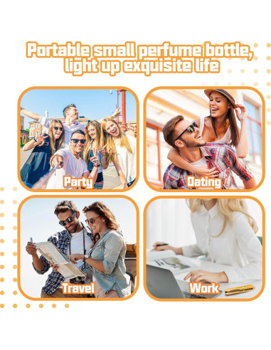Botellas de Perfume Recargables de Viaje 5ml - 10 Piezas