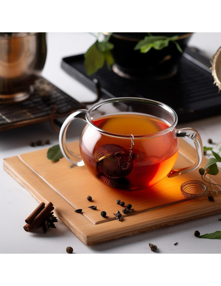 Infusor de Té de Acero Inoxidable YOIYINI con Colgante Abeja 5.3 cm Infusor de Té de Acero Inoxidable YOIYINI con Colgante Abeja 5.3 cm