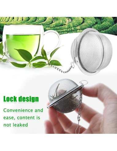 Infusor de Té GOLF 2 Piezas Acero Inoxidable 8.9 cm
