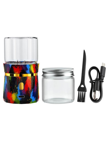 Molino de Hierbas Eléctrico BEIXIFO Mini 5cm, 2 Tarros 50ml Molino de Hierbas Eléctrico BEIXIFO Mini 5cm, 2 Tarros 50ml