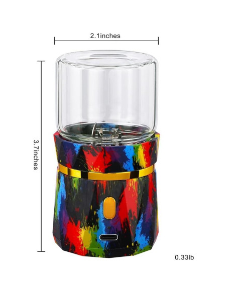 Molino de Hierbas Eléctrico BEIXIFO Mini 5cm, 2 Tarros 50ml Molino de Hierbas Eléctrico BEIXIFO Mini 5cm, 2 Tarros 50ml
