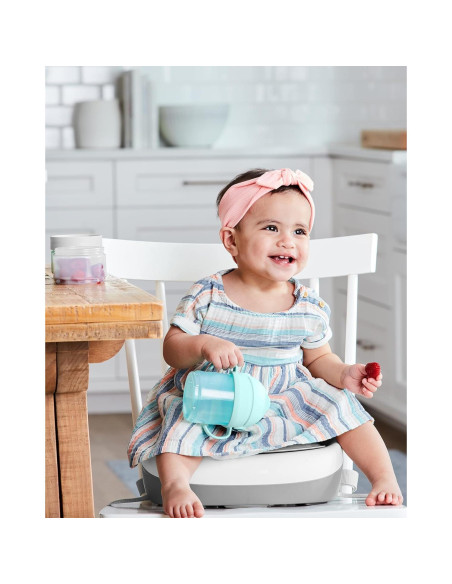 Set de Comida 7 Piezas Skip Hop Sip-to-Snack Teal/Gris Set de Comida 7 Piezas Skip Hop Sip-to-Snack Teal/Gris