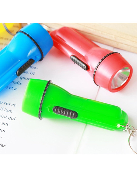 Linterna Mini Winbar con Llavero 24PCS Colores Surtidos Linterna Mini Winbar con Llavero 24PCS Colores Surtidos