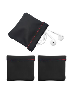 Funda de Almacenamiento para Auriculares Quacc 3pcs Negro