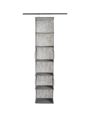 Organizador de Closet Colgante Amazon Basics 6 Niveles Gris
