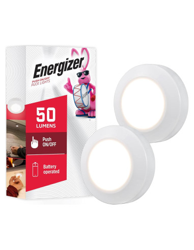 Luces LED Energizer Disco Blanca 2 Paquete 50 Lúmenes