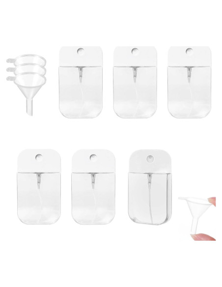 6 Botellas de Spray Transparentes 50ml LMYzhijia Recargables 6 Botellas de Spray Transparentes 50ml LMYzhijia Recargables
