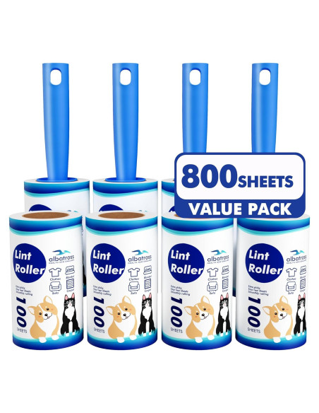 Rodillos Adhesivos para Pelo de Mascotas Albatross 800 Hojas Rodillos Adhesivos para Pelo de Mascotas Albatross 800 Hojas