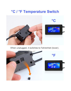 Termómetro Digital KEYNICE AP-185-USB, Rango -50C a +110C 2