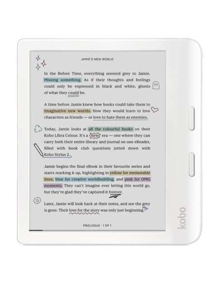 Kobo Libra Color eReader 7" Pantalla E Ink Kaleido Impermeable Kobo Libra Color eReader 7" Pantalla E Ink Kaleido Impermeable