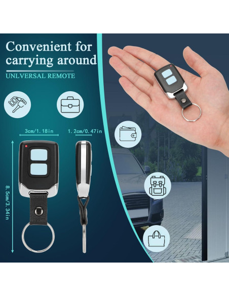 Control Remoto Universal para Puerta de Garaje Pevxou 2-Pack Control Remoto Universal para Puerta de Garaje Pevxou 2-Pack