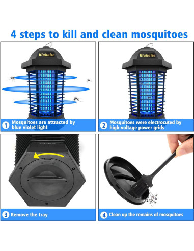 Zapper de Insectos Klahaite K15 Pro 4200V para Jardín 1/2 Acre