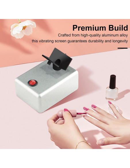 Agitador de Esmalte de Uñas Hiborth 3200 RPM Portátil Negro Agitador de Esmalte de Uñas Hiborth 3200 RPM Portátil Negro