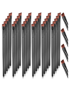 100 Cepillos Desechables Angulados para Cejas Gerrii Negro