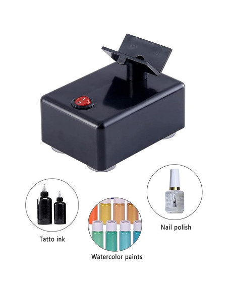 Agitador de Esmalte de Uñas Hiborth 3200 RPM Portátil Negro Agitador de Esmalte de Uñas Hiborth 3200 RPM Portátil Negro
