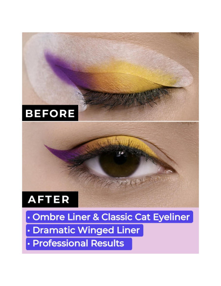 Plantillas de Eyeliner Beth Bender - 24 Piezas Hipoalergénicas Plantillas de Eyeliner Beth Bender - 24 Piezas Hipoalergénicas