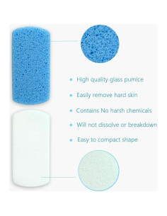 Piedra Pómez de Vidrio Maryton 2 en 1 para Pies - Removedor de Callos 2