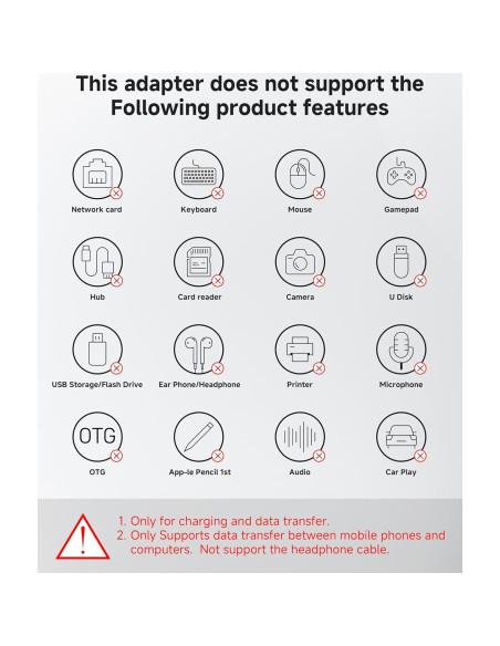 Adaptador USB-C a Lightning Lertosen 27W - Paquete de 4 Adaptador USB-C a Lightning Lertosen 27W - Paquete de 4