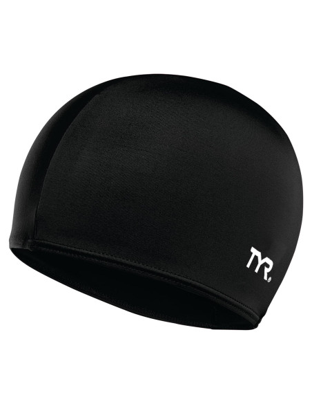 Gorro de Natación TYR de Lycra Aerodinámico Negro Gorro de Natación TYR de Lycra Aerodinámico Negro